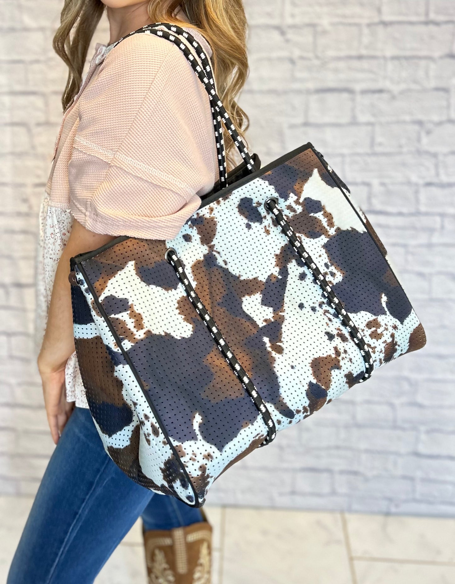Brown Cow Large Tote